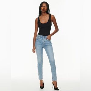 DENIM FORUM The Yoko HIgh Rise Slim  Size 26